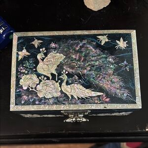 Floral Butterfly Jewelry Box